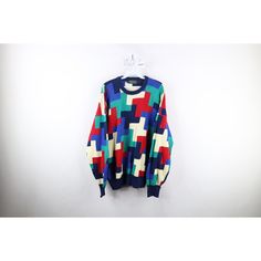 Vintage 90s Coogi Style Mens Large Ed Bassmaster Rainbow Knit Cosby Dad Sweater Mens Sweater Stains middle back. Color faded. Has pilling Mens size Large Measurements are: 22.5 inches underarm to underarm 27 inches top to bottom Multicolor Cotton US Shipping is FREE, Canada is $15 and International is $24 Check out my other items in my store! R1860 Retro Knit Crew Neck Outerwear, Vintage Multicolor Winter Sweatshirt, Vintage Multicolor Knit Sweater, 90s Style Long Sleeve Knitted Sweater, Ed Bassmaster, Julie Miller, Dad Sweater, Style Année 90, Mens Sweater