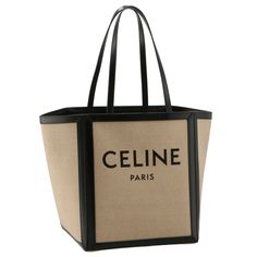 Celine Large Square Hippo Cabas Canvas Tote Bag Black Vertical Beside Gusset Handle Weight 33cm 28cm (Bottom) 44cm (Maximum Width) 25cm 57cm 1040g Celine Cabas Black Tote, Tote Bag Black, Celine Bags, Celine Bag, Chanel Deauville Tote Bag, Black Tote Bag, Canvas Tote Bag, Canvas Tote, Black Color