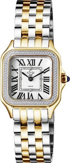 GV2 Women's Milan Diamond Dial Bracelet Watch, 27.5 mm | Nordstromrack Elegant Bracelet, Diamond Watch, White Dial, Watch Sale, Sparkle Diamonds, Stainless Steel Bracelet, Quartz Watch, Gold Watch, Kid Shoes