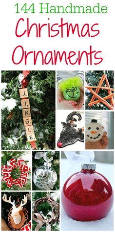 144 Handmade Christmas Ornament Ideas - Great Teacher Gift Ideas Christmas Diy Ornaments, Christmas Ornament Ideas, Homesteading Life, Modern Homestead, Modern Homesteading, Homesteading Diy, Homemade Bath, Homemade Ornaments, Ornament Exchange