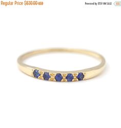 ON SALE Sapphire Ring - Pave Blue Sapphire Ring - 18K Solid Gold Blue Sapphire Promise Ring With Half Eternity, 14k Gold Sapphire Half Eternity Ring, Gold Sapphire Half Eternity Ring, Blue Sapphire Half Eternity Ring In 14k Gold, Wedding Ring Dainty, Sapphire Wedding Ring, Dainty Wedding Band, Alternative Wedding Bands, Dainty Wedding