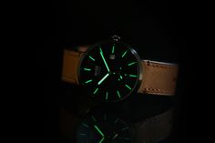 Model : LB13 Dark Brown (Night)  Specifications • Dial Color : Black • Strap color : Dark Brown • Case color : Black • Case : Stainless steel • Size : 43 mm. • Glass : Sapphire Glass • Super-Luminova C3 (Green) • Water resistance : 5 ATM / 50 Meters / 165 FT • Movement : Japan Movement with smallsecond / date (warranty 1 years) • Strap : Italian Leather • Watch strap length : 26 cm. • Estimate : 22.6 cm. • Price : $214 • Free Shipping Worldwide Jaeger Watch