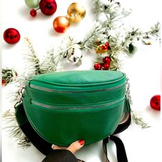 Beautiful Green Crossover Bag Strap Is Detachable And Adjustable. Vegan Leather Trendy Green Belt Bag For Everyday, Green Crossbody Belt Bag With Removable Pouch, Green Everyday Belt Bag With Adjustable Strap, Green Belt Bag For Everyday With Mobile Phone Holder, Green Crossbody Belt Bag With Detachable Strap, Trendy Green Belt Bag With Mobile Phone Holder, Green Crossbody Belt Bag For Everyday Use, Trendy Green Belt Bag With Mobile Phone Pocket, Everyday Green Belt Bag For Mobile Phone