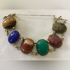 Gorgeous Scarab Bracelet, Jewelry Vintage, Womens Jewelry Bracelets, Gold Filled, Vintage Jewelry, Size 7, Women Jewelry, Bracelet, Gold