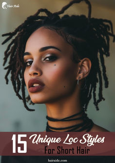 Keep it chic and stylish with short dreadlocks – effortless and cool. 💇‍♀️✨ Hairstyles For Short Dreads, Short Dreadlocks Styles, Short Afro, Asymmetrical Bob, Classic Hairstyles, Beautiful Dreadlocks, Dreadlock Styles, Short Blonde