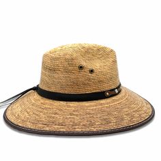 Shape: Panama Hat, Indiana Style Material: Straw, Palm, Sahuayo PalmSize: Medium Color: BurntDetail: Leather bandHat Care: Always handle your hat by the top. Do not place hat with brim on the surface, it will cause it to flatten the brim. Always Brim turned up.To dust off, use a soft brush.To remove stains, wipe with a cloth, then let it dry naturally with the brim turned up.Steam it to shape if necessary.Misshapen flat brim straw hats can be shaped carefully with a lukewarm - not hot - steam ir Casual Adjustable Wide Brim Bucket Hat, Casual Wide Brim Adjustable Bucket Hat, Casual Wide-brim Adjustable Bucket Hat, Adjustable Flat Brim Bucket Hat For Outdoor Activities, Adjustable Flat Brim Bucket Hat For Outdoor, Casual Adjustable Brimmed Bucket Hat, Adjustable Wide Brim Hat For Outdoor Activities, Country Style Adjustable Hat With Curved Brim, Country Style Hat With Adjustable Curved Brim