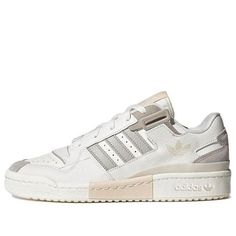 (WMNS) adidas Originals Forum Exhibit 'White Gray' GX2159 (SNKR/Skate/Low Top/Women's) Adidas Forum, Low Top, Adidas Originals, Womens Tops, Adidas, The Originals, Sneakers, Grey, White