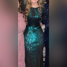 Black And Green Formal Maxi Dress Long Sleeve Formal Maxi Dress, Maxi Dress Long Sleeve, Maxi Dress Long, Sequin Maxi Dress, Green Sequins, Maxi Dress Formal, Dress Long Sleeve, Long Sleeve Maxi Dress, Long Maxi Dress