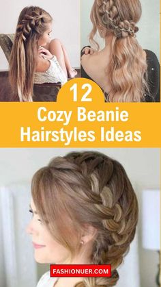 Find the 12 beanie hairstyles perfect for every lock and look. Whether you have long or short hair, these hairstyles will keep you warm and stylish in winters. Hairstyles With Beanies, Short Hairstyle Women Black, Short Hairstyle Women Fine Hair, Short Hairstyle Women Black Woman, Men Short Hairstyle, Short Hairstyle Women Round Face, Cowgirls Hairstyles, Beanie Hairstyles, Lazy Day Hairstyles