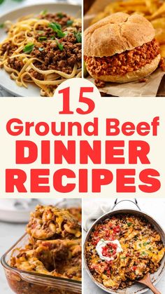 the top 15 ground beef dinner recipes