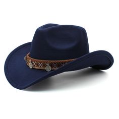 Embrace timeless style with these retro-inspired cowboy hats. The solid pattern adds a touch of sophistication, while the high-quality leather ensures comfort. With their wide brim feature, these unisex cowboy hats offer both style and sun protection. Available at an affordable price, they are a perfect addition to your wardrobe. Elevate your look and make a fashion statement with these stunning cowboy hats.Specifications Style: Casual Place Of Origin: China (Mainland) Pattern Type: Solid Origin: Mainland China Model Number: PD205+COWB Material: Wool Kid Hat 54cm: Fit for 3-13 Years Old Child Item Type: Cowboy Hats Gender: Unisex Feature: Keep warm Department Name: Adult CN: Zhejiang Brand Name: GeraldBlack Big Plus Hat 61cm: Fit For Big Head Circumference 59-62cm Audlt Hat 57cm: Fit Norma Retro Short Brim Hat For Western-themed Events, Retro Adjustable Hat Band For Rodeo, Retro Brimmed Hats For Rodeo, Retro Wide Brim Hat For Country Events, Retro Short Brim Hat For Western Events, Retro Wide Brim Hat For Rodeo, Retro Wide Brim Rodeo Hat, Retro Wide-brim Rodeo Hat, Retro Women