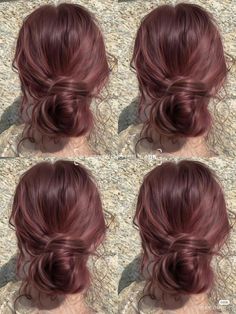 Pelo Color Vino, Red Hair Inspo, Wine Hair, Hair Tint, Hair Color Streaks