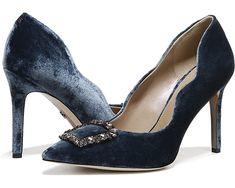 Blue Glitter Heels, Navy Blue Heels, Sam Edelman Heels, 2022 Christmas, Floral Heels, Black Block Heels, Glitter Heels, Black Stilettos, Bootie Sandals