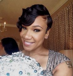 Short Wedding Hair, Short Black Hairstyles, Wedding Hairstyle, Wedding Hairstyles For Long Hair, Hair Black, African Hairstyles, Hair Pictures, Look Vintage