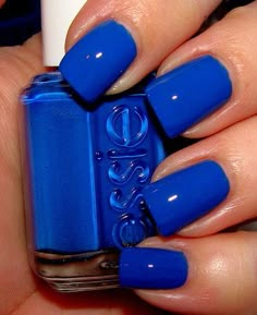 Tardis blue! Essie Nail Polish Colors, Essie Nail Colors, Nagellack Trends, Coral Nails, Blue Nail Polish, Bright Nails, Blue Nail, Essie Nail Polish