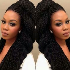 Senegalese Twist Styles, Marley Twist Hairstyles, Elegance Hair, Twist Box Braids, Flat Twist Updo, Twist Styles, Natural Hair Twists