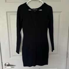 -Nwot | In Perfect Condition V-neck Mini Dress By Forever 21 For Night Out, Forever 21 V-neck Mini Dress For Date Night, Forever 21 V-neck Mini Dress For Night Out, Forever 21 V-neck Mini Dress, Forever 21 Black V-neck Dress, Forever 21 Dresses, Forever 21, Mini Dress, Womens Dresses