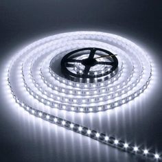 the white led strip is lit up and ready to be used in any project or application