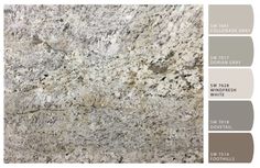 the color scheme for this granite countertop is gray