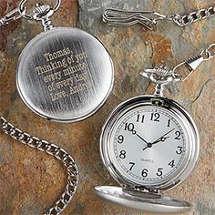 Herrington Engraved Silver Pocket Watch Unique Wedding Keepsakes, Personalized Retirement Gifts, Engraving Ideas, Groomsmen Gifts Personalized, Silver Pocket Watch, Personalized Watches, Watch Engraving, 75th Birthday, Awesome Gifts