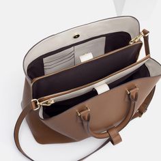 Zara Purse, Zara Bag, Zara Handbags, Bag Zara, Brown Handbags, Handbags Brown, Brown Purse