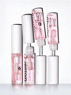 Glossier Lip Gloss Clear, Make Up Aesthetic Beauty Products, Lip Gloss Quotes, Lip Gloss Diy Recipes, Mac Lip Gloss, Glossier Aesthetic, Lip Gloss Packaging, Glossier Products, Makeup Glossier