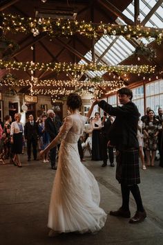 Rustic barn wedding at Errol Park with fairy lights wrapped around the beams Winter Bridal Accessories, Fairy Light Wedding, First Dance Wedding Songs, Perthshire Scotland, First Dance Photos, Foto Inspo, Wedding First Dance, Sisters Wedding, Wedding Playlist