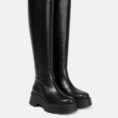 Crafted From Materials Of The Highest Quality, Gianvito Rossi’s Designs Are Handmade Using Both Traditional Craftsmanship And Innovative Techniques. These Knee-High Boots Are Made From Supple Black Leather. Closure: Zipped Side Comes With Dust Bag Comes With A Box Made In Italy Sole: Leather Insole, Rubber Sole Toe Shape: Round Toe Upper: Leather Item Number: P00834645 Rossi Shoes, Knee High Leather Boots, Leather Items, Gianvito Rossi, Over The Knee Boots, Over The Knee, Item Number, Knee High Boots, High Boots