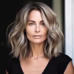 Shoulder Length Hair with Subtle Waves Long Layered Haircuts For Thick Hair Mid Length, Trending Mid Length Hairstyles, Medium Haircuts For Straight Fine Hair, Medium Length Haircut Over 50 Gray, Womens Mid Length Hairstyles, Mid Length Hair Over 40 Easy Hairstyles, Short To Medium Length Hair Styles, Mid Length Hairstyles For Women Over 50 Medium Layered, Mid Length Hair For Older Women