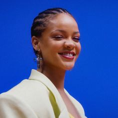 a close up of a person wearing earrings