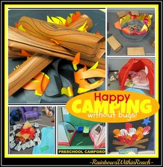 a collage of photos showing different types of campfires and firecrackers