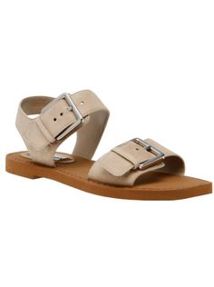 Santo Sandal in Sand Suede The Santo Sandal in Sand Suede is the epitome of stylish comfort for everyday wear. Featuring a flat square toe design, these sandals offer a contemporary look with a relaxed feel. The two adjustable buckle straps—one at the ankle and one at the front—allow for a customized fit, ensuring both security and comfort throughout the day. With a modest 0.75-inch heel height, these sandals provide a slight lift while maintaining a low profile. Crafted from a luxurious leather Zippity Doo Dah, Grid Dress, Fringe Crop Top, Lip Balm Holder, Wrist Lanyard, Square Toe Sandals, Maxi Dress Green, Pink Maxi Dress, Toe Designs