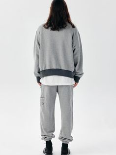 This is an trendy sweatshirt in an oversized silhouette that you can wear comfortably. These are a comfortable and wearable item that is good to match with various items. Recommend having this as a daily light outer.  - Cotton material- Long sleeve, regular length- Graphic printing design on the front- Sturdy hemline at the cuffs and bottom as a refined touch Gray Comfort Waistband Joggers For Streetwear, Gray Streetwear Joggers With Comfort Waistband, Sportswear Sweatpants With 4-way Stretch And Comfort Waistband, Casual Gray Moisture-wicking Sweatpants, Trendy Joggers, Graphic Embroidery, Breathable Gray Joggers, Sportswear, Sweat Joggers, Printing Design