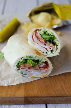 this is an image of a turkey ranch club wrap