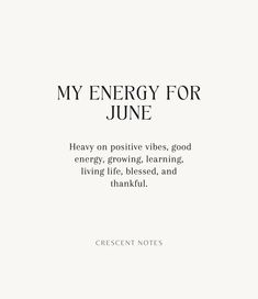 What is your energy for June? 🤍 ❊ 𝐹𝑜𝑙𝑙𝑜𝑤 ₊⊹ @crescent.notes ₊⊹ 𝑓𝑜𝑟 𝑑𝑎𝑖𝑙𝑦 𝑞𝑢𝑜𝑡𝑒𝑠. ❊ 𝘔𝘢𝘬𝘦 𝘴𝘶𝘳𝘦 𝘵𝘰 𝘀𝗮𝘃𝗲 𝘵𝘩𝘪𝘴 𝘱𝘰𝘴𝘵 𝘧𝘰𝘳 𝘭𝘢𝘵𝘦𝘳 𝘢𝘯𝘥 𝘀𝗲𝗻𝗱 𝘵𝘩𝘪𝘴 𝘵𝘰 𝘴𝘰𝘮𝘦𝘰𝘯𝘦 𝘸𝘩𝘰 𝘳𝘦𝘢𝘭𝘭𝘺 𝘯𝘦𝘦𝘥𝘴 𝘵𝘰 𝘩𝘦𝘢𝘳 𝘵𝘩𝘪𝘴 𝘵𝘰𝘥𝘢𝘺! ♡ #innergrowthjourney #spiritualquotes #dailyquotes #journalprompts #selfhelp #selfimprovement #fyp #reelquotes #viral #quotes #dailyaffirmations #inspirationalquotes Dream Note, Travel Notes, Highest Self, Etsy Instagram, Love Notes