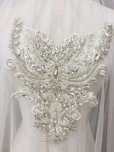 Super exquisite 3D handmade rhinestone beaded bridal lace applique with blossom rosetteCan be applied to wedding boutique , bridal hair flowers, wedding sash and belts , haute couture supplies Size for each piece is about 15X27cm Shop directory :https://www.etsy.com/shop/Retrolace?ref=si_shop Bodice Applique, Wedding G, White Weddings, Gown Bridal, Wedding Sash Belt, Hair Flowers, Applique Wedding, Bridal Hair Flowers, Wedding Sash