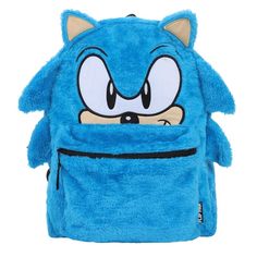 Embark on daily adventures with everyone's favorite blue speedster by using this Sonic the Hedgehog Reversible backpack. Its doubled-sided design features his iconic big face in plush fabric on one side and a checkered pattern displaying various characters from the video game on the other. There's plenty of room to store essential items (and all gold rings collected) in this Sonic the Hedgehog Flip Pak, while padded shoulder straps and a top handle provide convenient carrying options. Sonic Backpack, Titanium Belly Ring, Kid Tablet, Plush Backpack, Big Face, How To Show Love, The Hedgehog, Checkered Pattern, Black Backpack