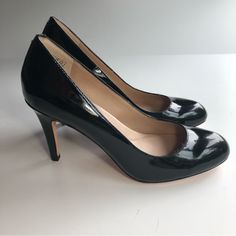 Nwot Lands End Black Heel Leather Pumps. Size 8.5b. Round Toe. 3.5" Heels. New. Heel-To-Toes Shoe Length Is 10". Round Toe Heels With 4-inch Heel For Work, 4-inch Heel Round Toe Heels For Work, Workwear Heels With 4-inch Heel And Round Toe, Classic Round Toe Heels For Night Out, Classic Heels With Round Toe For Night Out, Sleek Court Shoes With 4-inch Heel And Round Toe, Black Heel, Toe Shoes, Leather Pumps