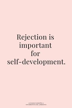 a pink background with the words'reflection is important for self - development'in black