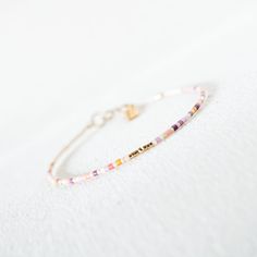 Gold Bracelet Simple, Minimal Bracelet, Mini Bracelet, Miyuki Bracelet, Friendship Bracelets With Beads, Rainbow Bracelet, Gold Bead Bracelets, Rose Gold Bracelet, Beaded Bracelet