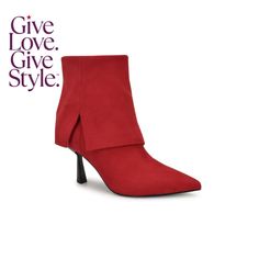 in stock Chic Red Heels For Winter, Chic Red Winter Heels, Dress Booties, Dress And Heels, Stiletto Heel, Nine West, Stiletto Heels, In Store, Pick Up