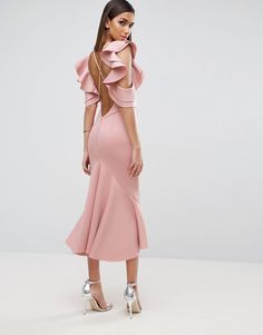 LOVE this from ASOS! Gala Dress, Light Pink Dress, Mini Robes, Moda Fashion, Guest Dresses, Look Fashion