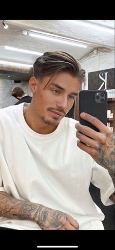 Surfer Highlights Men, Blond Men Haircut, Men’s Swept Back Hair, Blond Undercut Men, Push Back Hairstyles Men, Undercut Men Long Hair, Johnny Edlind Haircut, Men’s Long Hair Blonde Highlights, Push Back Hairstyle