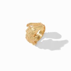 This luxurious golden alligator with glittering CZ eyes curls elegantly around your finger. Its sizing is adjustable for a perfect fit all day long. Adjustable Luxury Rings For Party, Luxury Adjustable Rings For Party, Luxury Adjustable Party Rings, Luxury Gold Snake Ring, Luxury Gold Plated Rings For Party, Luxury Gold Plated Party Rings, Elegant Gold Snake Ring With Open Design, Formal Gold Snake Ring, Adjustable Yellow Gold Elegant Snake Ring