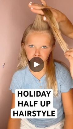 Half Up Half Down Kids Hair, Half Up Hair, Half Up, Hair Dos, Up Hairstyles, Hair Tutorial, Girl Hairstyles, Hair Styles, Hair