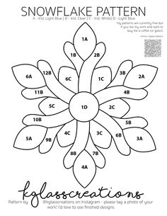 the snowflake pattern with instructions to make it look like an ornament