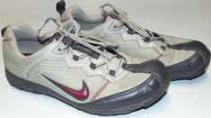 Nike Women's 9 Med ACG All-Trac Winter Winterspike Hiking Shoes Beige/Gray ITem# 314411-262. Nice Pre-Owned Condition.  See Pictures To Assess Condition. Shipped with USPS Priority Mail. Nike Lace-up Walking Sneakers, Shoes Beige, 95 Nike, Hiking Shoes, See Pictures, Priority Mail, Nike Women, Sneakers Nike, Hiking