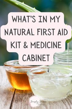 I don't like to use first aid products that contain toxic chemicals and I don't like to take over the counter medicine either. So what do I do? Check out the natural products I always keep in my all natural first aid kit and natural remedy medicine cabinet! Holistic First Aid Kit, Homeopathic Medicine Cabinet, Herbal First Aid Kit, Natural First Aid Kit, Diy First Aid Kit, Medicine Kit, Medicine Chest