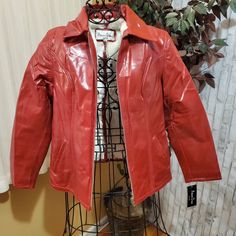 Nwt. Albert Duke 100% Leather, Faux Fur Lined Jacket In Vibrant Red. Approx Measurements Shown In Photos. Brand New!!! Fitted Red Leather Jacket For Winter, Red Fitted Leather Jacket For Winter, Vintage Leather Moto Jacket, Classic Red Leather Outerwear, Red Leather Outerwear With Pockets, Designer Red Leather Outerwear, Red Suede Jacket, Red Leather Motorcycling Jacket, Beige Leather Jacket