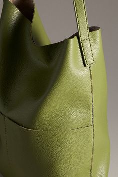 Polyurethane One removable inner pouch Magnetic closure Imported | Tall Bucket Bag by Anthropologie in Green, Women's, Polyurethane Safari Chic, Chic Shop, Green Fits, Candles For Sale, Green Bag, Walk On, 50 Fashion, Anthropologie, Bucket Bag